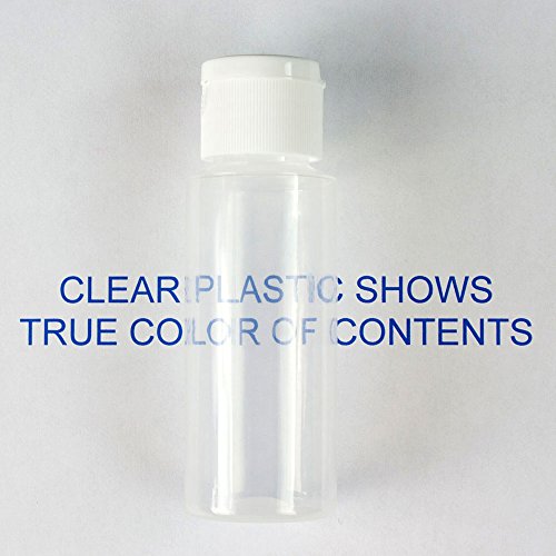 Chica And Jo FCB-6 2Oz Clear Plastic Empty Squeeze Bottles With Flip Cap - Bpa-Free - Set Of 6 - Tsa Travel Size 2 Ounce Made In The Usa thumb #3