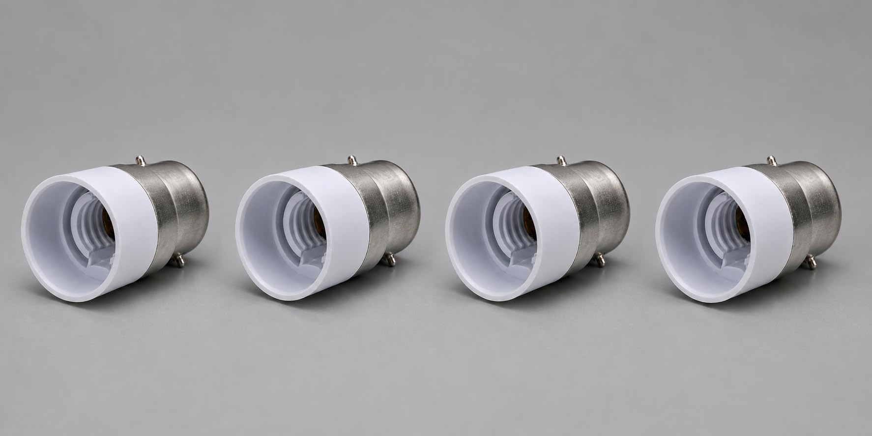 B22 to E14 Lamp Base Converter - White -9