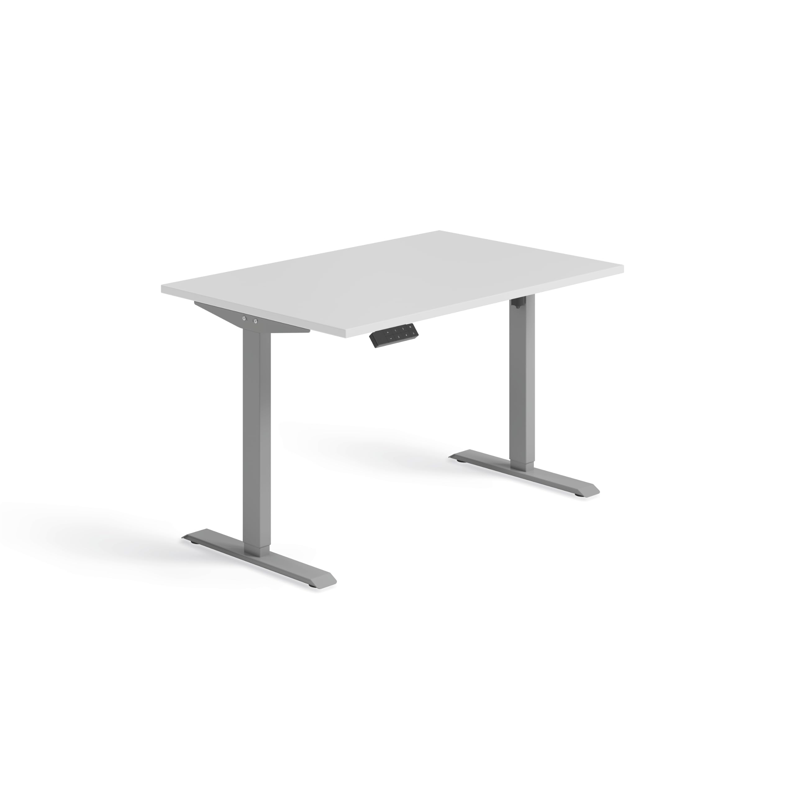 Schnellmontage Elektro-Hubtisch höhenverstellbar, 1200x800x740-1175, Weiß/Silber