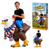 Inflatable Eagle Costume, Halloween Adult Blow Up Bird Bald Eagles Costumes