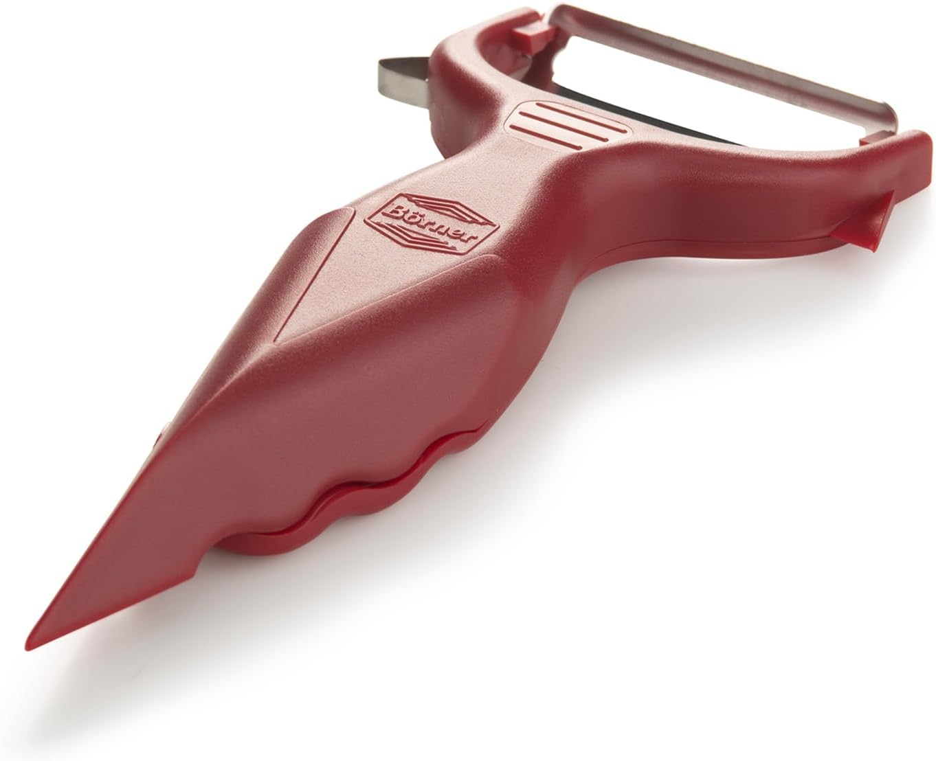 Vegetable Peeler (6-in-1) • Garnishing Peeler with Grater • Multifunctional Peeler for Fruits & Vegetables • Fruit Peeler, Universal Peeler, Potato Peeler • Color: Red