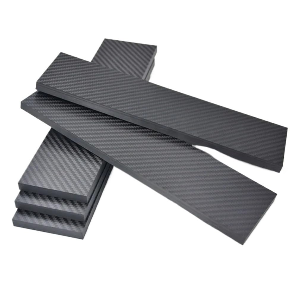 Engineering Fiber Laminate Thick 0.2-6mm, Twill Matte 3K Carbon Board High Strength Strip Flat Sheet 1pc(6.0x65x500mm)