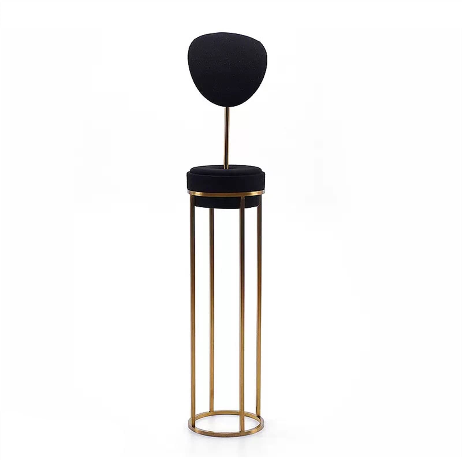 J9V4G6S3B5 Jewellery Storage Black Pendant Display Stand Showcase Jewelry Organizer Bracelet Holder Metal for Necklace Trade Show Countertop Watch Bearer(A)