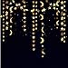 Decor365 Gold Star Moon Garland Kit Hanging Garands Streamers Bunting Banner Decor Wall Ceiling Party Decorations for Twinkle Little Star First Birthday/Baby Shower/Wedding//Kids Room/Nursery/Ramadan
