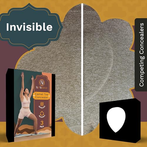 Camel Toe Concealer | Seamless Camel Toe Hider, Anti Camel Toe Cover Silicone Insert, No Camel Toe Underwear Guard, Cameltoe Concealer Cover, Camel Toe Stopper (3 Pack)4