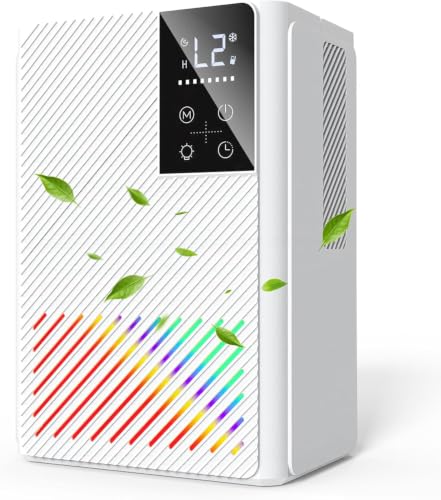 Deumidificatore 2500ML, Deumidificatore Ambiente Casa Muffa, Deumidificatore Silenzioso...
