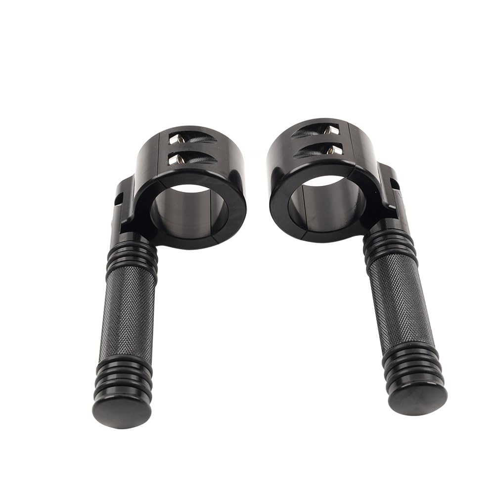 Fußrastenklemme Highway Fußrasten 1-1/2" 38MM Motorsturzbügel 1 Paar Für Aluminium Schwarz