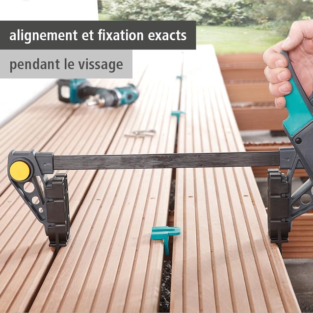Serre-joint à main wolfcraft 6985000 redresseur de lames bois