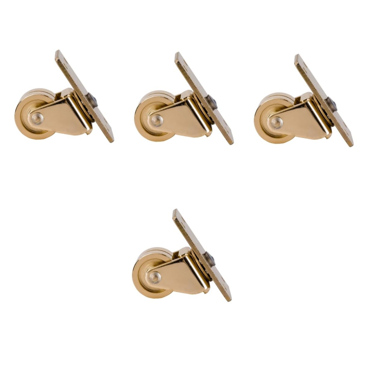 Vaguelly Accessorio Per Pianoforte Verticale 4 Ruote in Ottone Resistente E Pratico Per Movimento Facile Del Piano Con Design Semplice E Stile Retrò Naturale