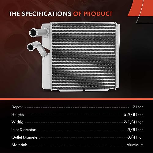 A-Premium HVAC Heater Core Compatible with Chevy Blazer C10 C20 C30 C60 C70 K10 K20 K30 P30 R10 R20 R30 V10 V20 V30 C10 Pickup C10 Suburban & GMC C1500 C25 C2500 C35 C3500 K15 K1500 and More Models