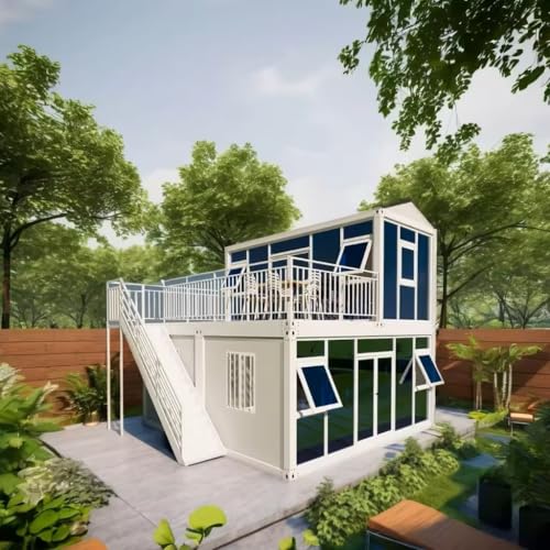 S.E.Q Double Story Fully Equipped prefab Expandable Container House 20ft,