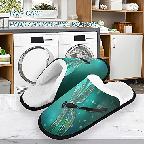 Tropical Dinosaurs Cartoon Slippers for Women Men Kids, Womens House Slippers Socks Indoor Slipper Coral Fleece House Shoes Bedroom3