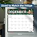 2026 Magnetic Fridge Calendar 18 Monthly Magnetic Calendar for Refrigerator 2025-2026 Wall Calendar Planner Runs from January 2026 Until June 2027 Easy Organizing Markers Tearable (Festive)
