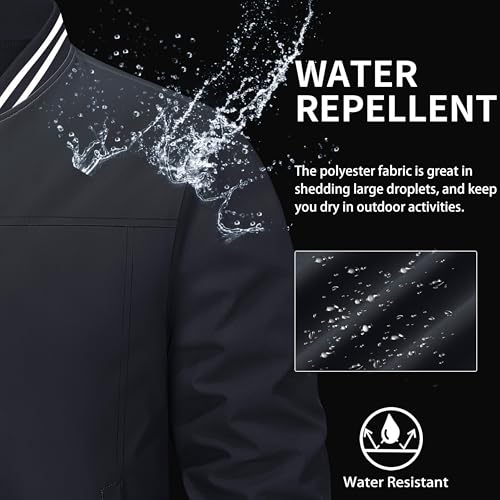 MAGCOMSEN Men's Bomber Jacket Lightweight Windbreaker Jackets Zip Up Windproof Jackets Casual Spring Fall Coat for Golf4