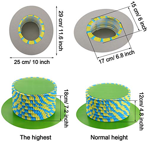 image for JOVITEC 8 Pcs 11.6 Inch Mad Hatter Tea Party Hats Decorations Cardboar