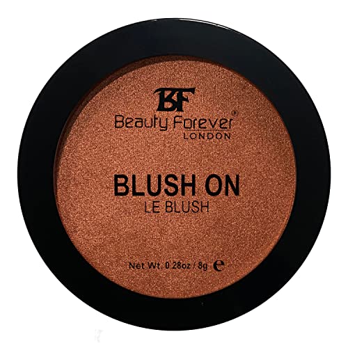 Beauty Forever Blush On, Lightweight, Shimmery Natural Matte Finish, Oil Free Suitable For All Skin Types, Cool Natural Looks Blushing Cheeks, Available in Fabulous Shades, 8gms (03 TERRACOTTA)