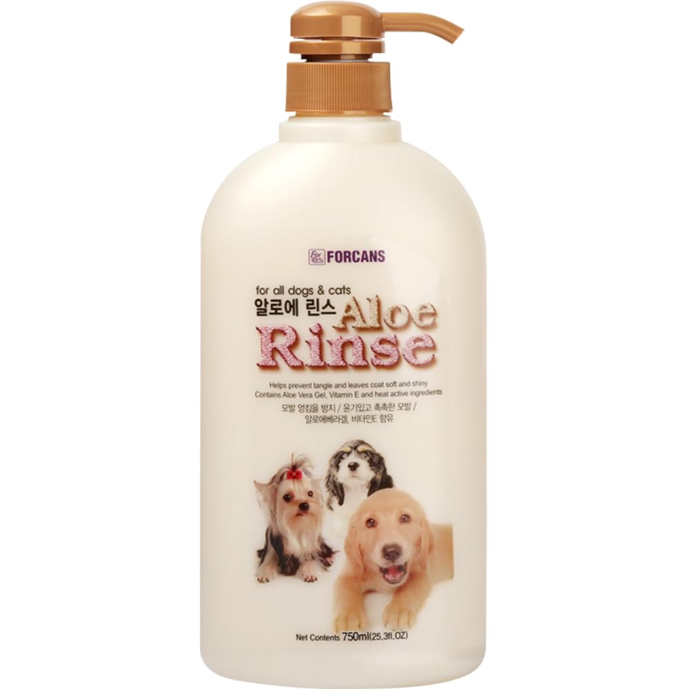 FORCANS Aloe Rinse Conditioner for Dogs Provide Richness & Shiny Coat, 750 Milliliter, Prevents Hair Tangle, Characteristics of Pure Aloe Vera Gel, Moist Moisturizing Effect (B09CMN4B1F) Amazon Price History, Amazon Price Tracker