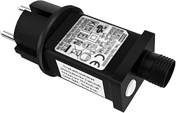 Kerry Trasformatore Per Esterno 16W IP44 – Alimentatore 230V A 12V AC Con Spina A 2 Poli Per Luci LED E Pompe Da Giardino