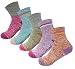 SEOULSTORY7 5pack Women Mid Cushion Low Hiking/Camping/Performance Socks