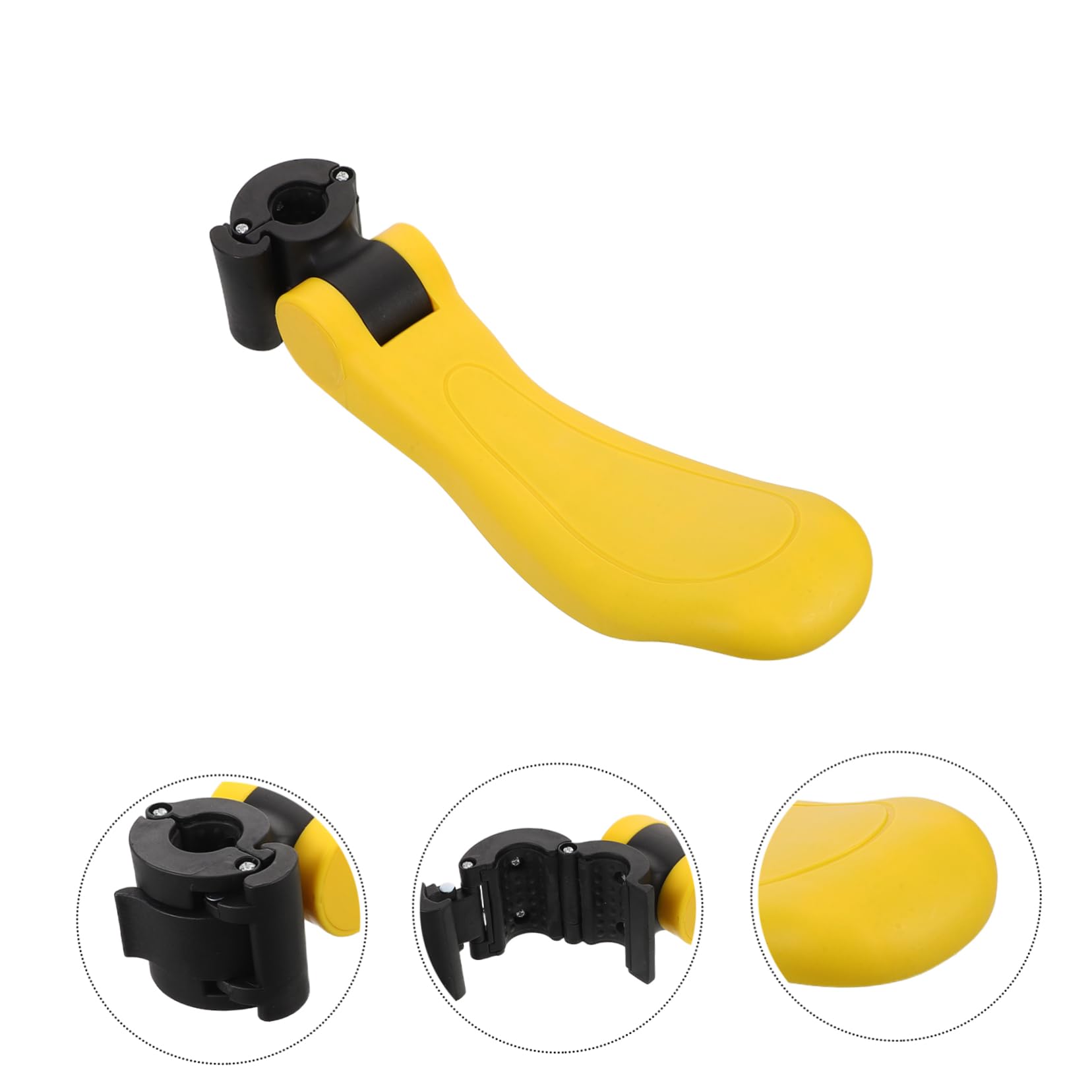 Sedile per Monopattino Pieghevole per Cuscino Rimovibile e Accessorio Stabile e Giallo