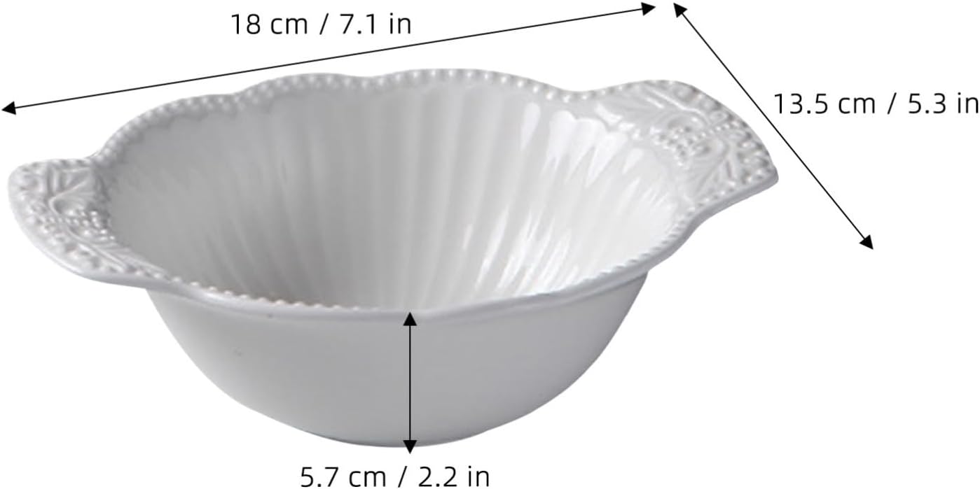 Elegant Bone China Salad Bowl Xmas White Multi Purpose Restaurant Serving