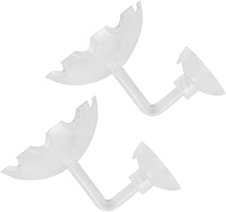 Pssopp 2pcs Feeding Dish, Tank High Transparent Food Feeder Aquarium Feeder
