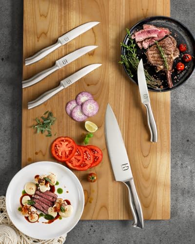 KnifeSaga 14 Pcs Kitchen Knife Set with Block and Sharpener Professional - image 8
