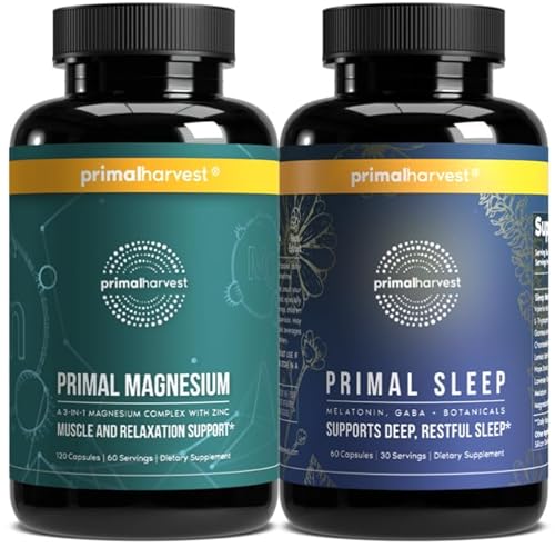 Primal Harvest Primal Sleep and Primal Magnesium 2 Pack Bundle