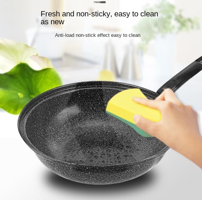 Wok de Piedra Antiadherente con Tapa de Vidrio 12.5 pulg miniatura 4