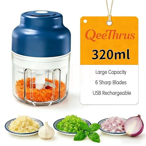 QeeThrus Mini Electric Food Chopper & Processor