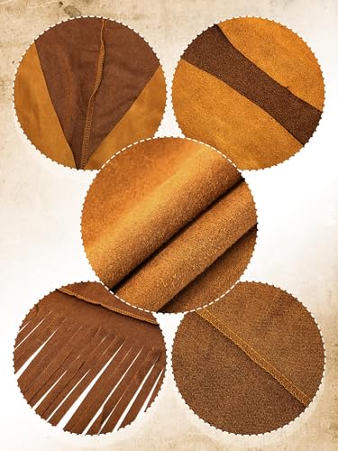 Foaincore Fringe Vests Cowgirl Outfits for Women 70s Hippie Clothes Vest Jacket Faux Suede Tassels Western Cowgirl Hat3