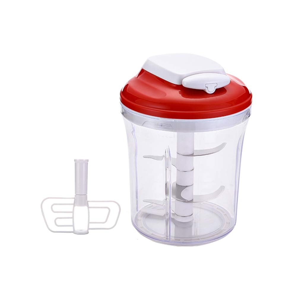 Hachoir à viande mécanique et broyeur à légumes rouge 1800ml