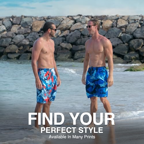 Image of Kanu Surf Men's Big Viper Extended Size Stripe Swim Trunk