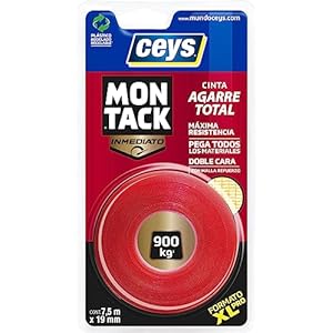 ceys – Cinta de montaje – Montack a.t – Inmediato – 7,5m x 19mm