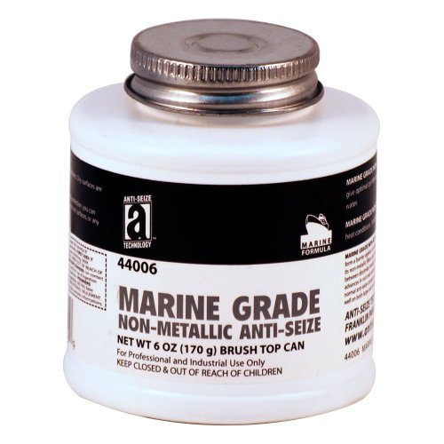 Marine Grade 44006 Non Metallic Anti-Seize Compound, 6 oz, Brown, Paste