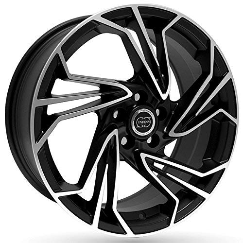 INFINY DS Satin Black Machined Face 7.5x17 ET35 4x100 Hub Bore 73.1 Alloy Rims