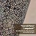 Medium Lamp Shade,Metal Lampshade with Flower Carved Pattern,Modern Style Lampshade for Table Lamp and Floor Light,20 x 12 x 12cm