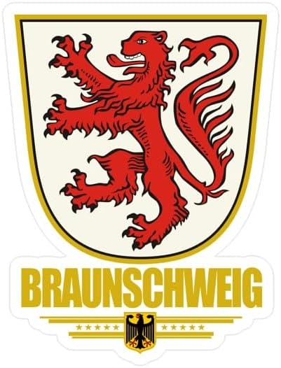CafePress Braunschweig COA Small Die Cut Sticker, 3"x4" Matte Finish