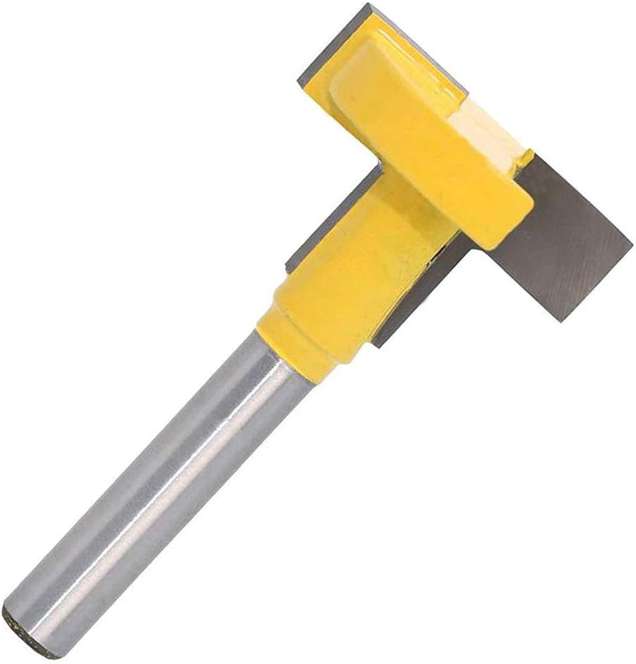 Eyech 1/4 Inch Shank Straight T Slot Router Bit & T-Track Slotting Cutter Carbide Wood Milling Cutter Woodworking Drill Bit Tool