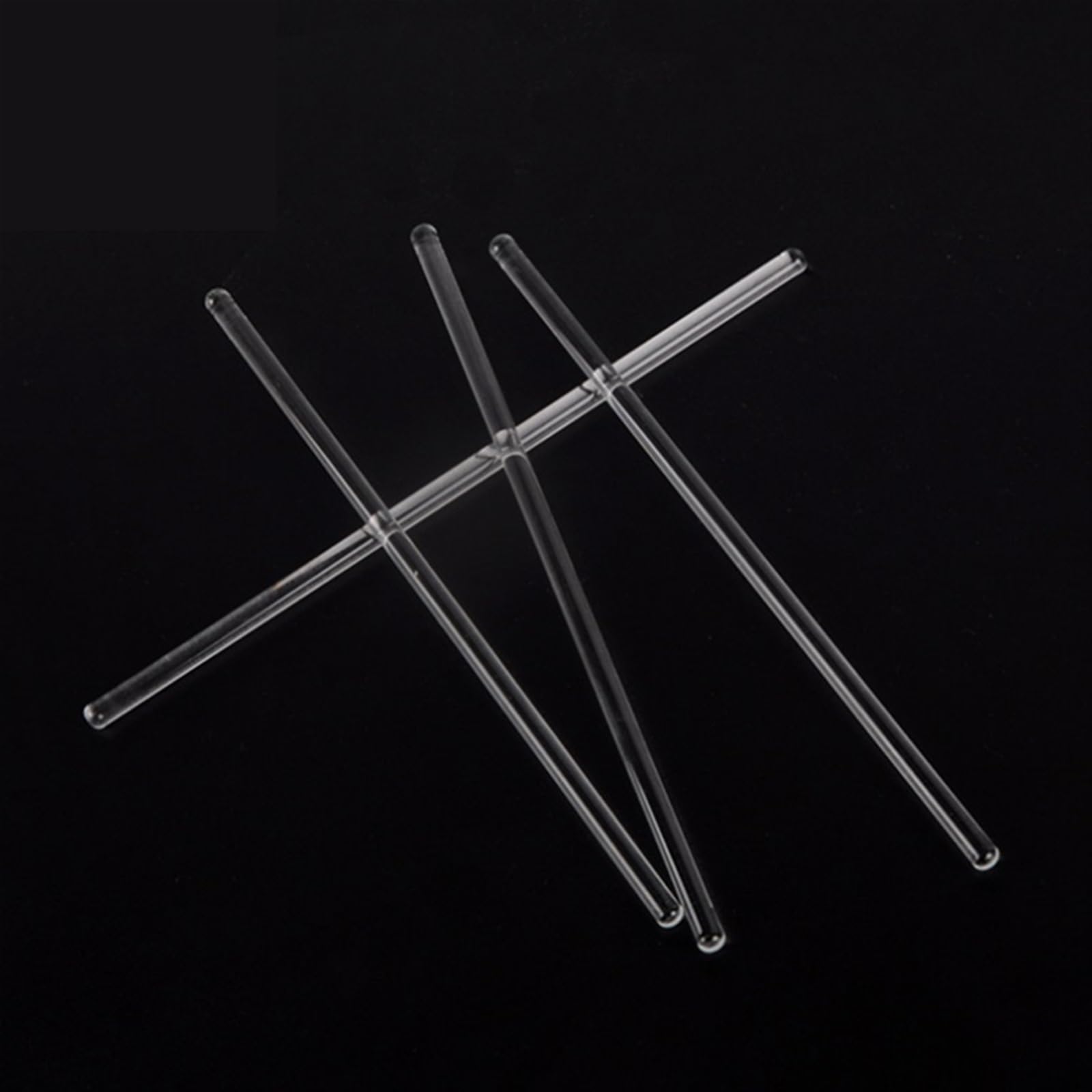 Bacchette for agitazione in vetro borosilicato da 10 pezzi 6/8/10/12/16 pollici, agitatore for laboratorio, barre rotonde for in for esperimenti(0.4x8inch)