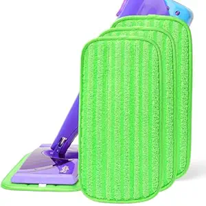 3 Pack Reusable Mop Pads Refill Compatible with Swiffer Wet Jet - Washable Microfiber Replacement Mopping Pads for Floor Cleaning