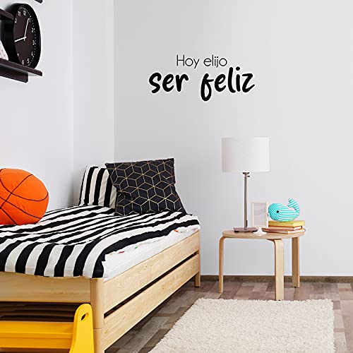 Vinilo Decorativo de Pared - Hoy Elijo Ser Feliz