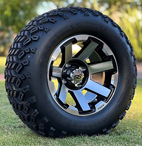 TREX 12" Atlas Machined/Black Wheel and Tire Combo - Set