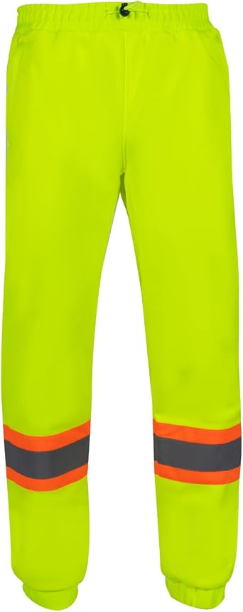 VENDACE Hi Vis Safety Sweatpants for Men Reflective High Visibility Winter Construction Work Pants Class E