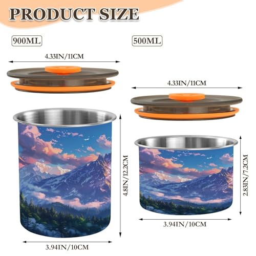 Envase Hermético de Acero Inoxidable Blueangle 900 ml miniatura 2
