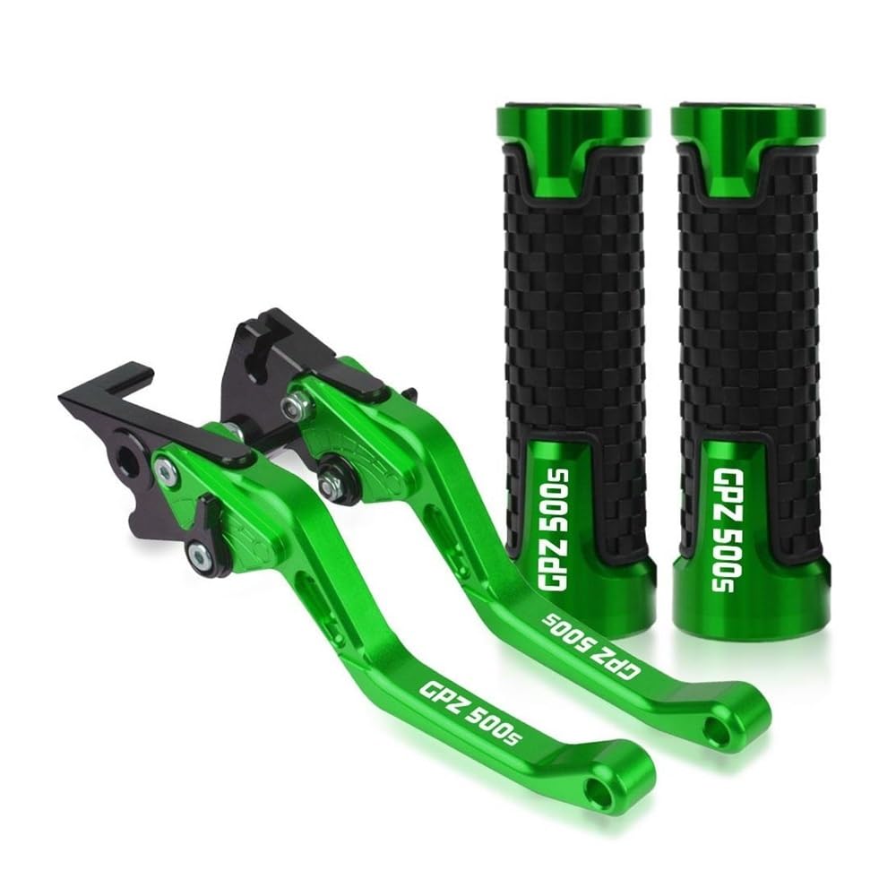 Leviers de moto réglables vert pour Kawasaki GTR 1400 avec poignées ergonomiques