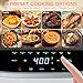 NEWBULIG Air Fryer，4QT Small AirFryer with Easy View Window and Interior Light, Digital Touchscreen with 8 Presets for Custom Cooking, Nonstick and Dishwasher Safe Basket, White