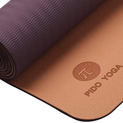 WWWW PIDO Yoga Mat Eco Friendly TPE Non Slip Yoga Mats by SGS