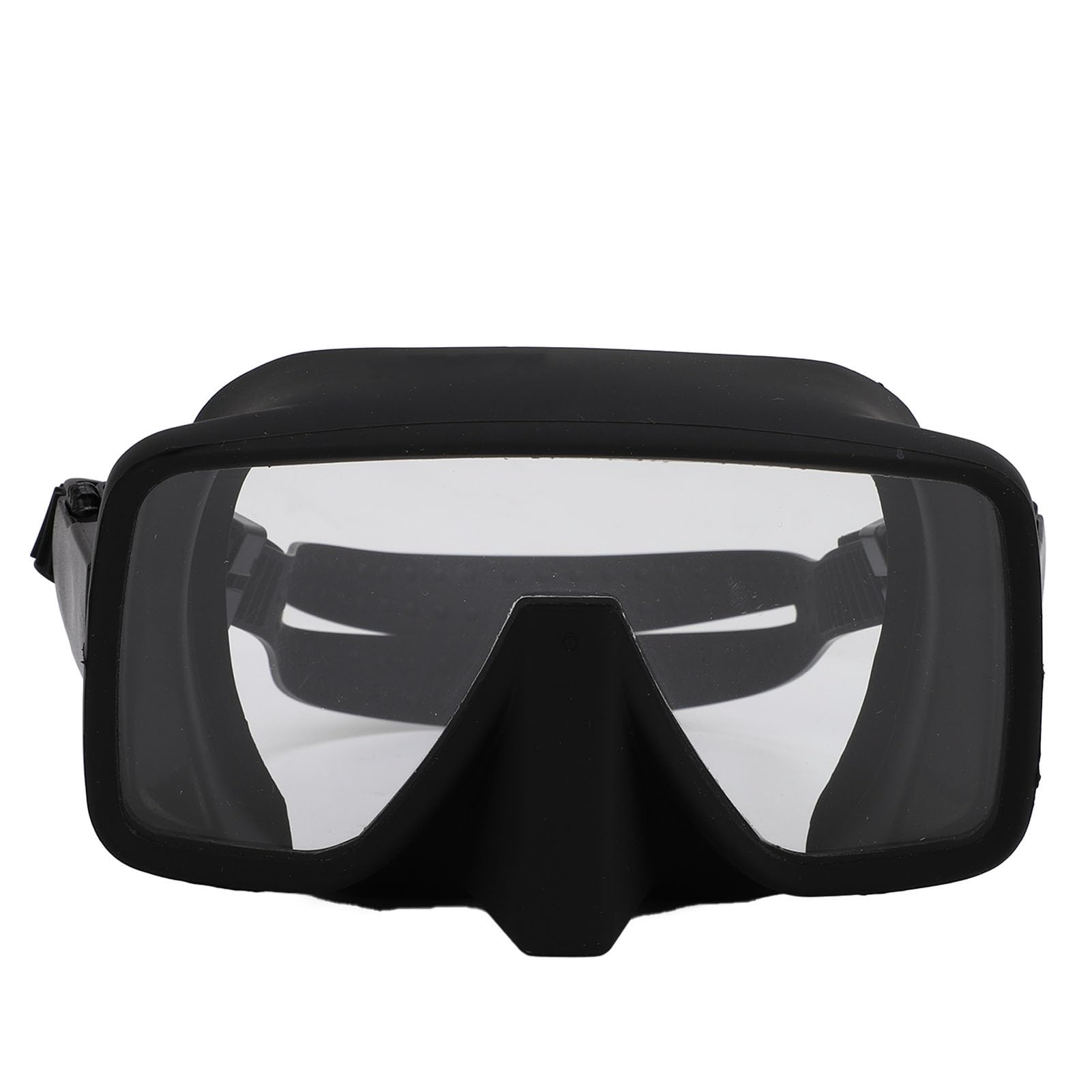 Schimer Gafas de Buceo Silicona Negra HD Vidrio Templado a Prueba de Fugas para Buceo y Snorkel 1 Unidad