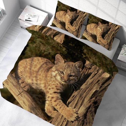 Housse de couette 200x200 chat infroissable en microfibre douce avec zip - 5